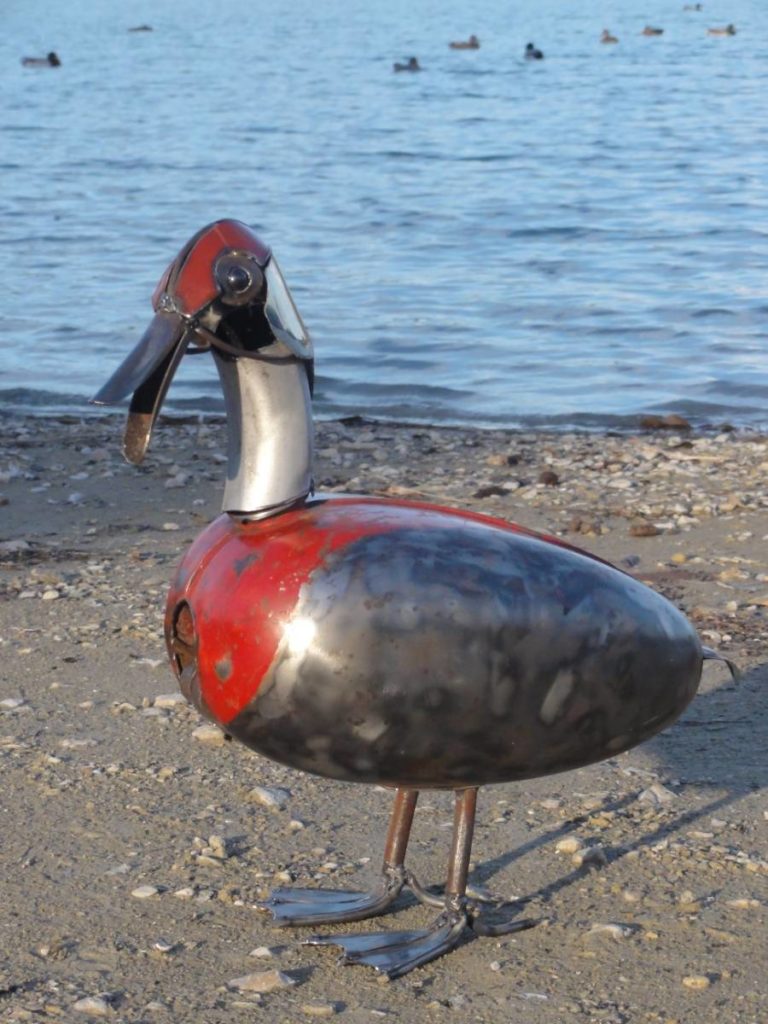 canard détourné avec un ancien réservoir de moto peugeot